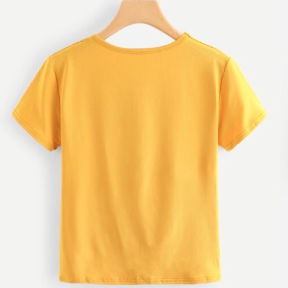 solid Round Neck Basic Tee - Picture 2 of 2